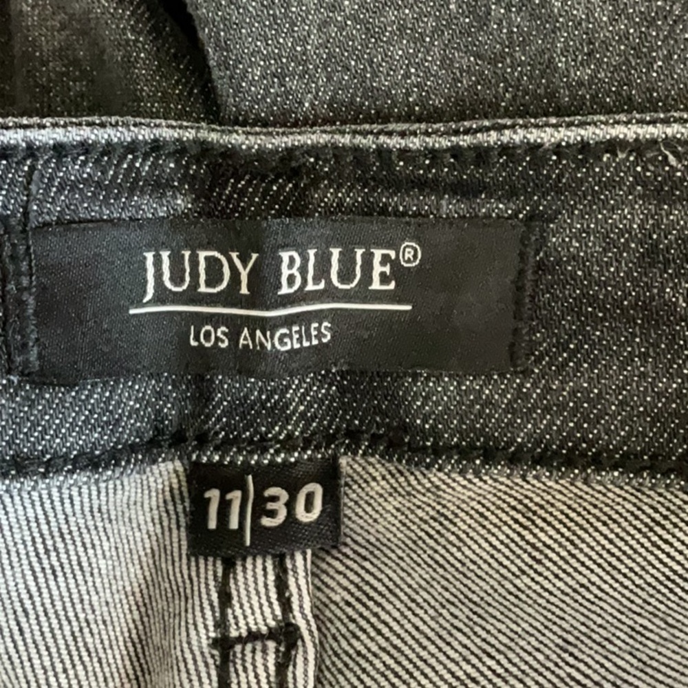 Judy Blue Dark Gray Skinny Jeans - Picture 4 of 8